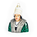 STEMOREN Julekule - By HEIM Studio i glass med detaljert figur av potte sur stemor til juletreet